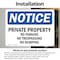 Signmission Private Property No Parking No Trespassing OSHA Notice Sign, Vinyl Decal, 10in W x 7in L, 2PK OS-2PACK-NS-D-710-L-17837 - alternate 5